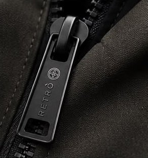 Cursore zip con logo inciso